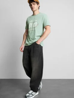 T-Shirt mit Kyoto-Grafik