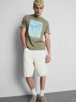 T-Shirt mit Palmen-Grafik