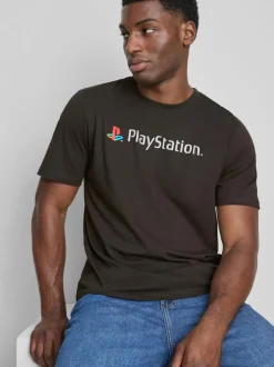 T-Shirt mit „PlayStation“ Logo