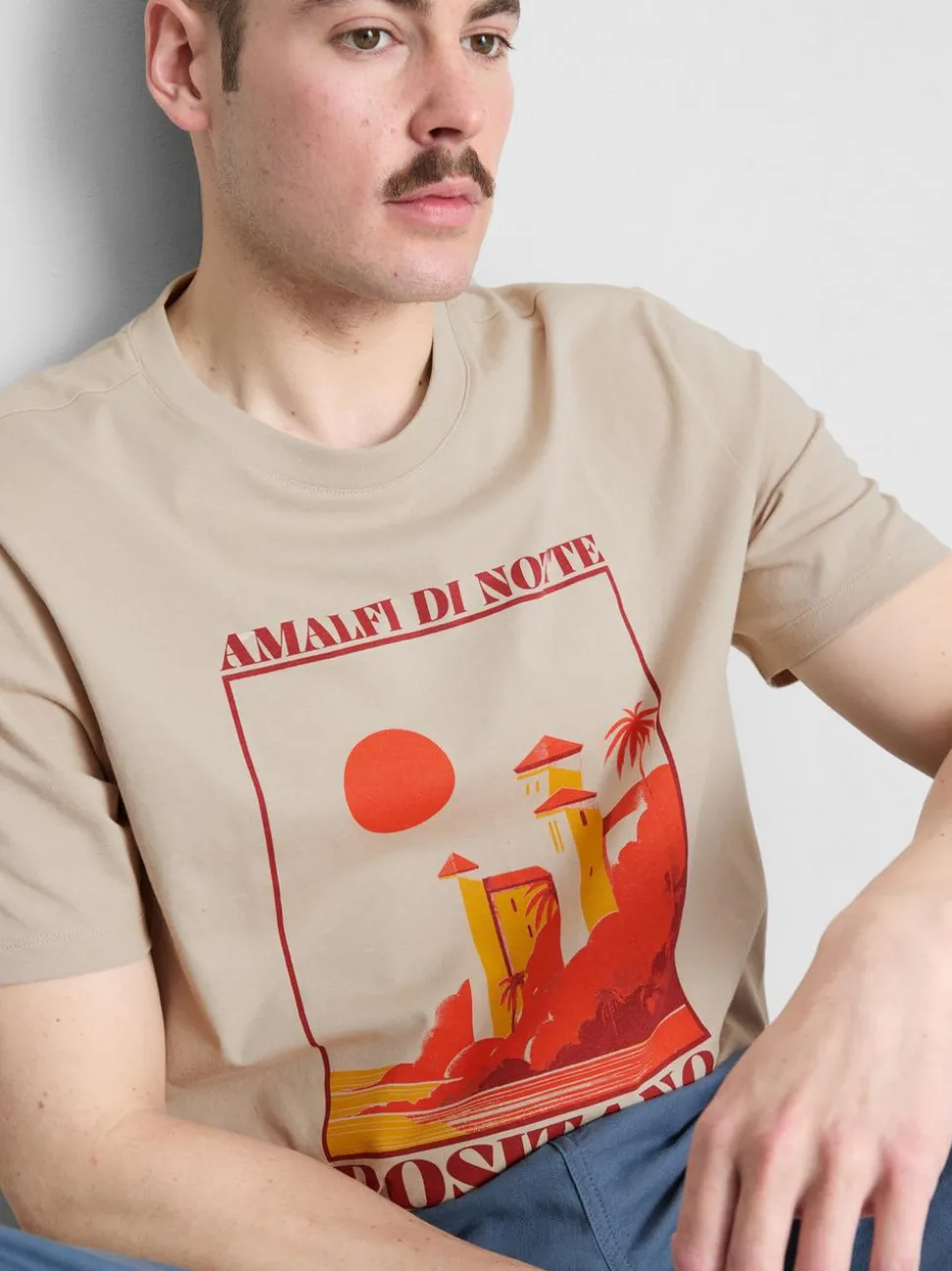 T-Shirt mit Positano-Grafik