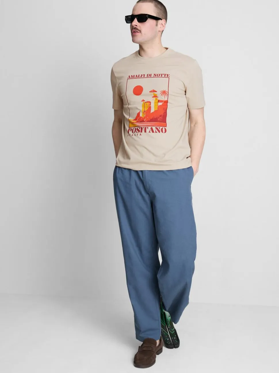 T-Shirt mit Positano-Grafik