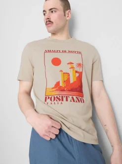T-Shirt mit Positano-Grafik
