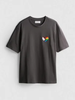 T-Shirt mit Pride-Herz-Grafik