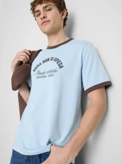T-Shirt mit Rom-Slogan