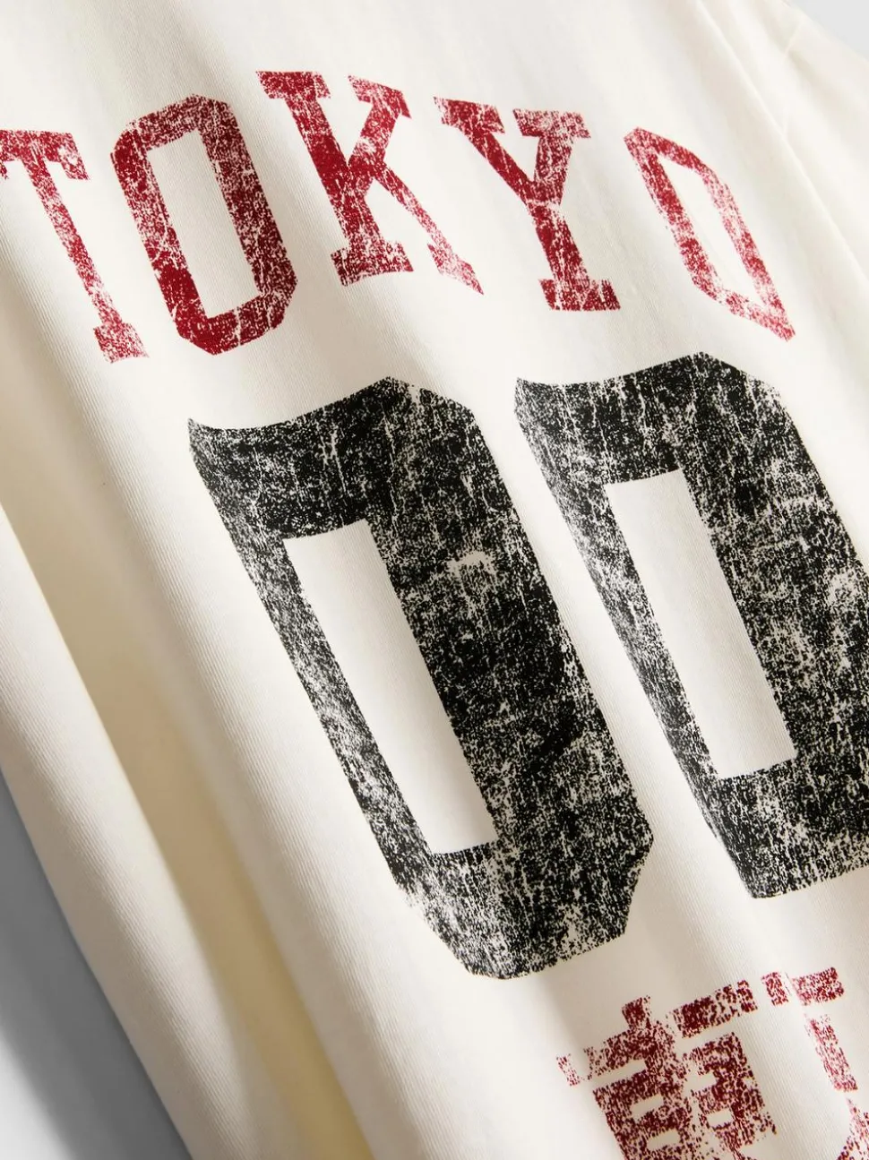 T-Shirt mit Tokyo-Grafik im Used-Look