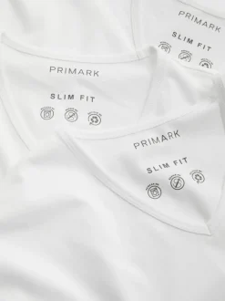 T-Shirt mit V-Ausschnitt, 3er-Pack