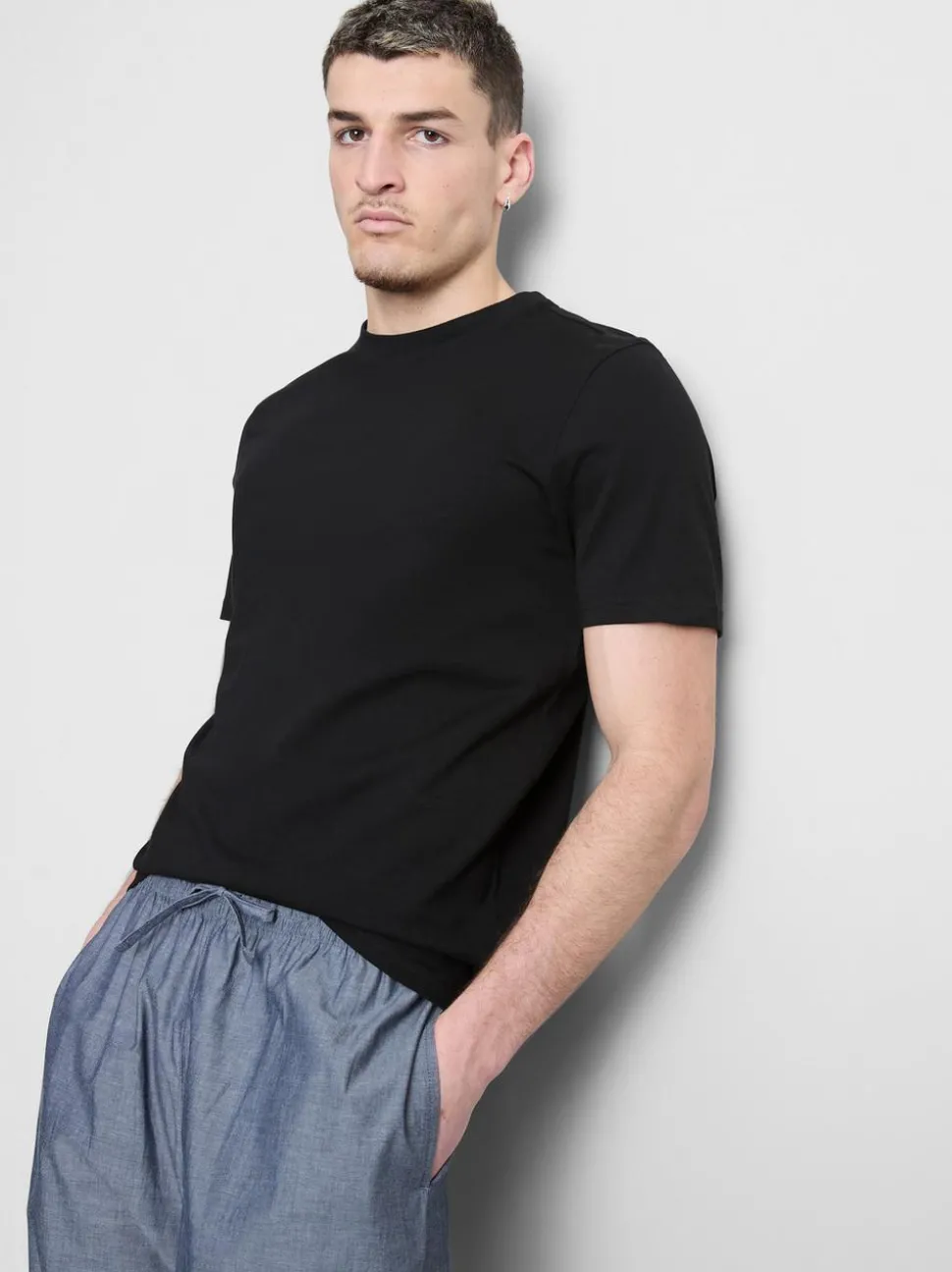 T-Shirts mit Rundhalsausschnitt, 2er-Pack