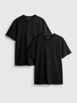 T-Shirts mit Rundhalsausschnitt, 2er-Pack