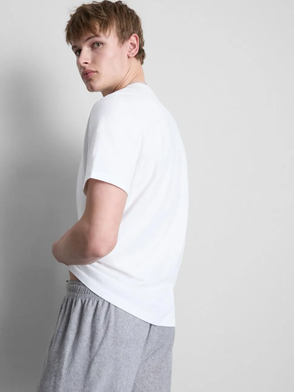 T-Shirts mit Rundhalsausschnitt, 2er-Pack