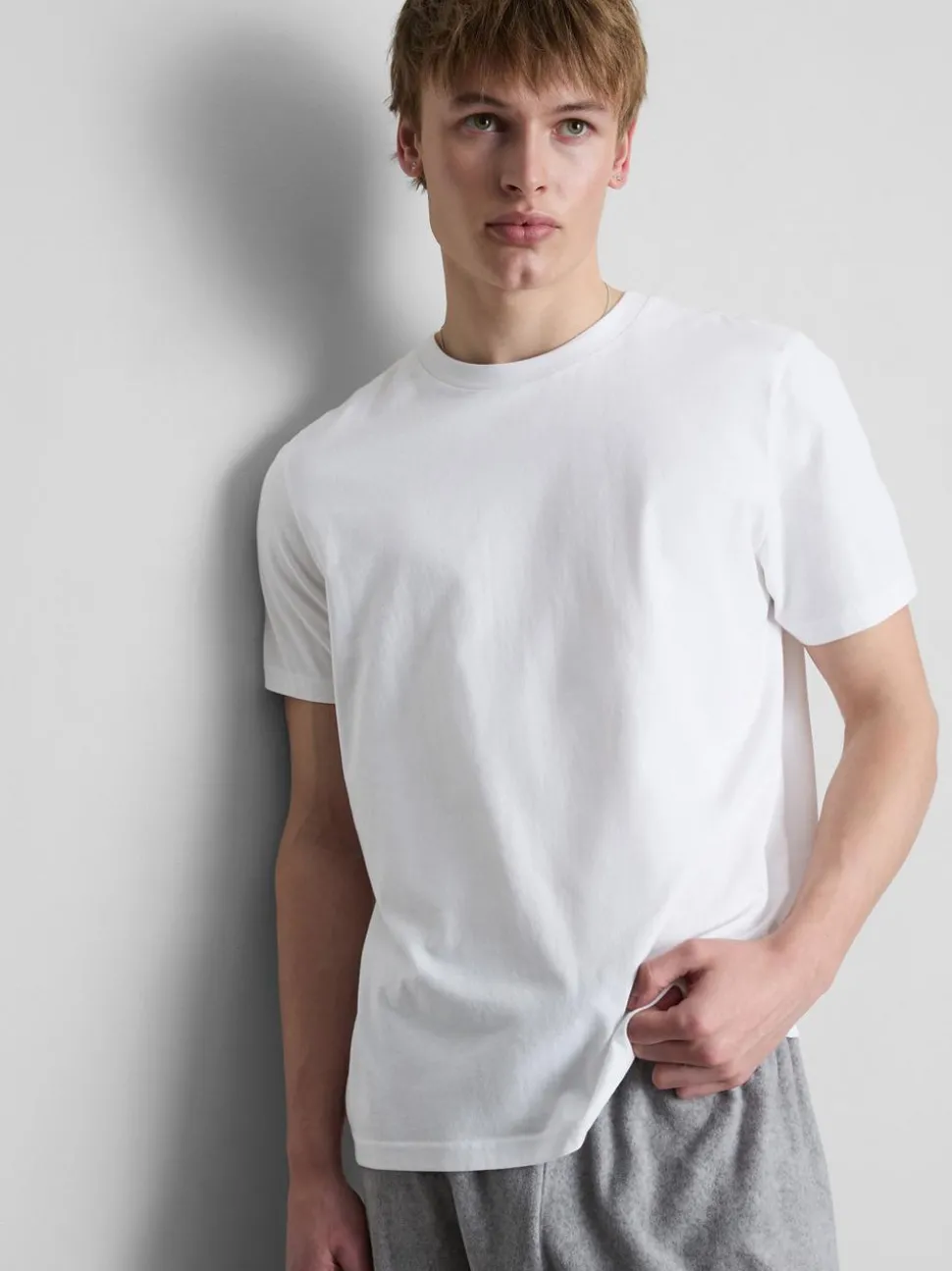 T-Shirts mit Rundhalsausschnitt, 2er-Pack