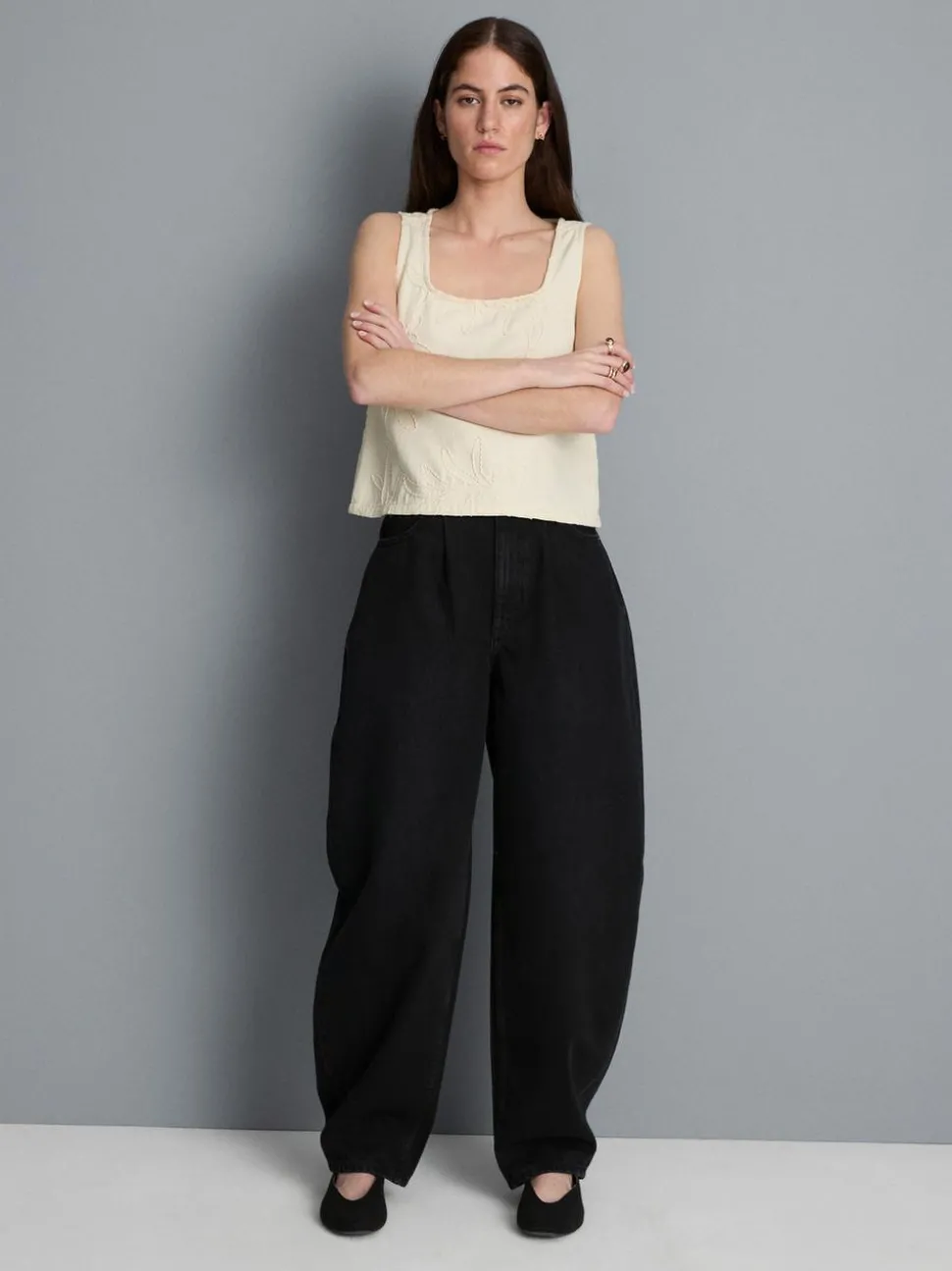 Ultimative Barrel-Jeans aus Baumwoll-Denim