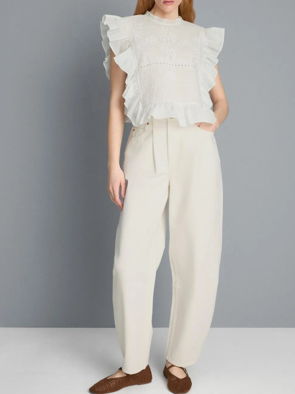 Ultimative Barrel-Jeans aus Baumwoll-Denim