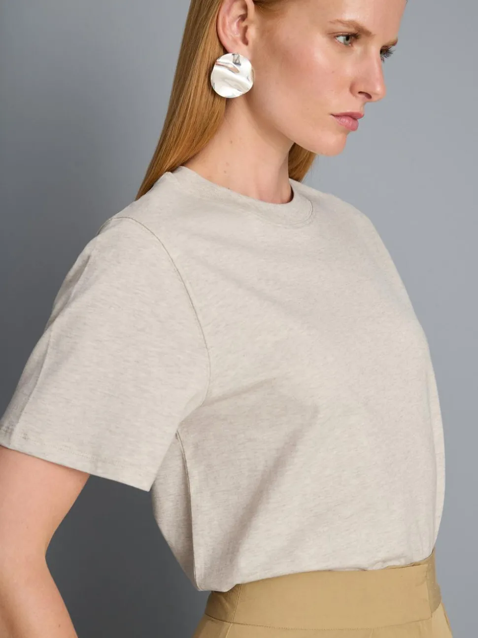 Ultimatives Baumwoll-T-Shirt mit Rundhalsausschnitt