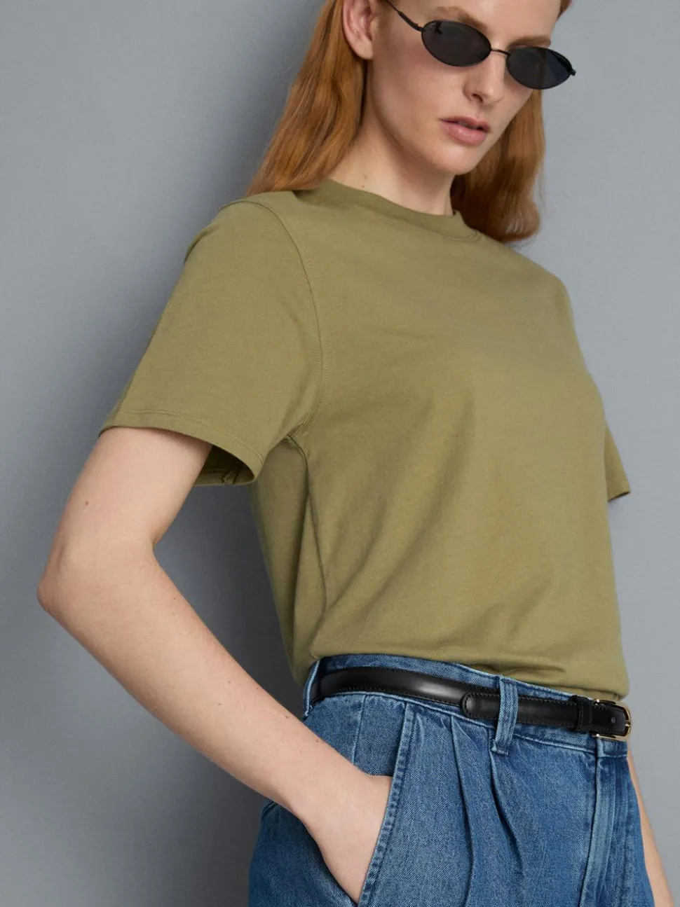 Ultimatives Baumwoll-T-Shirt mit Rundhalsausschnitt