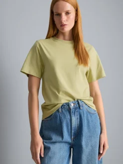 Ultimatives Baumwoll-T-Shirt mit Rundhalsausschnitt