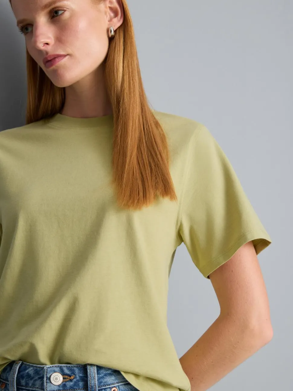 Ultimatives Baumwoll-T-Shirt mit Rundhalsausschnitt