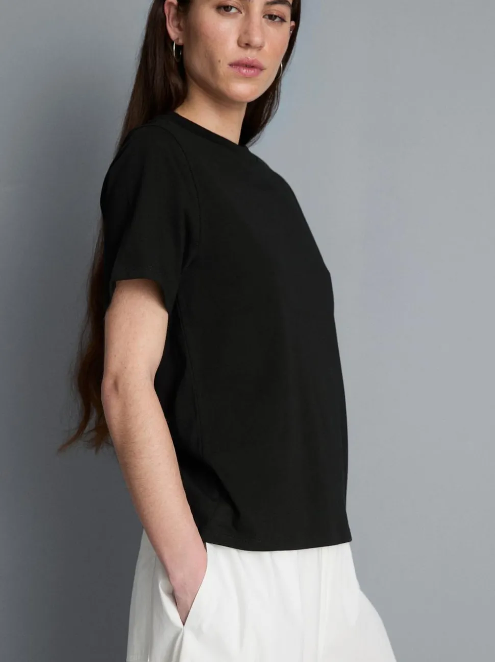 Ultimatives Baumwoll-T-Shirt mit Rundhalsausschnitt