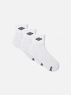 „Umbro“ Crew-Socken in Viertellänge, 3er-Pack
