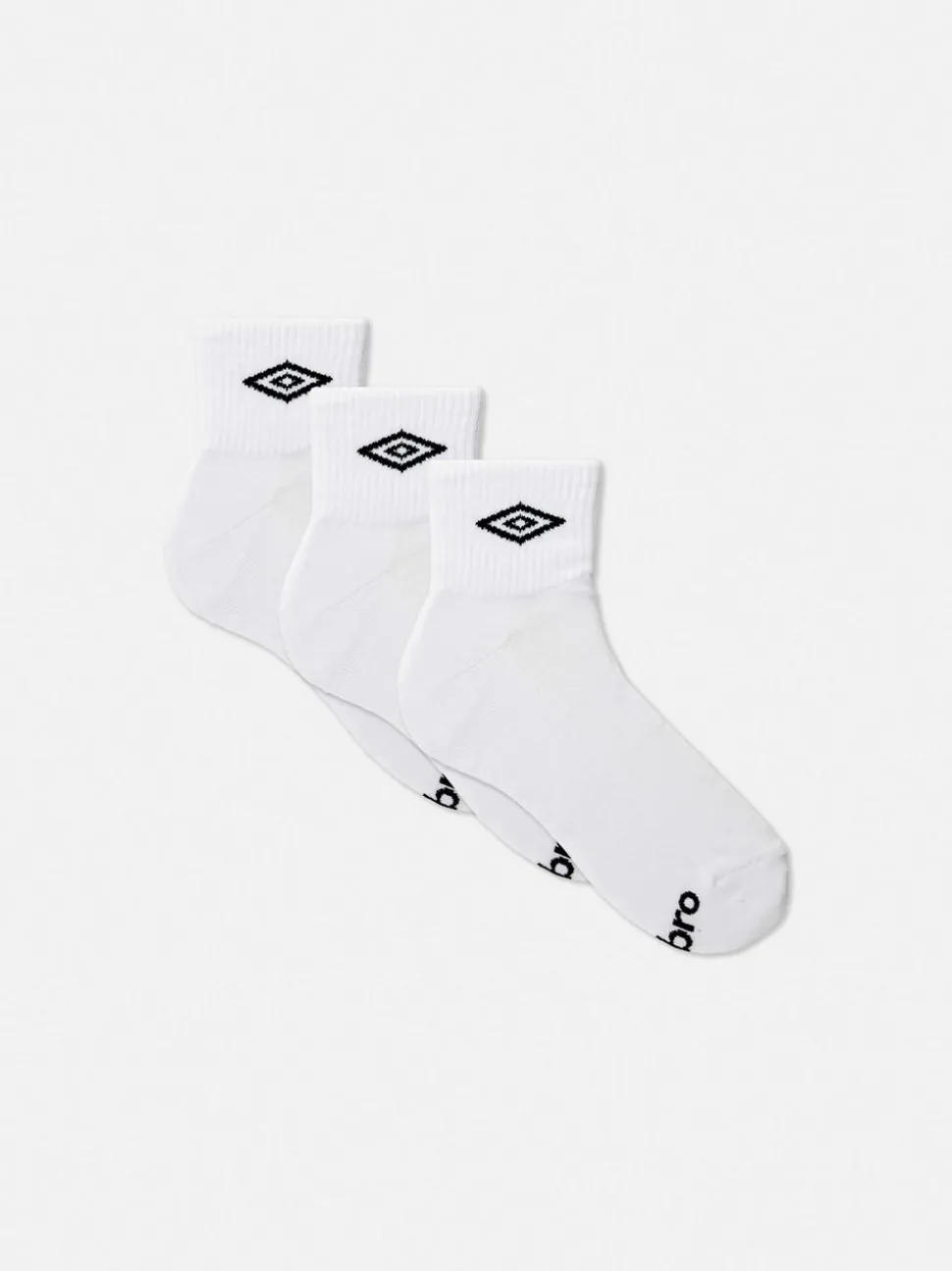 „Umbro“ Crew-Socken in Viertellänge, 3er-Pack