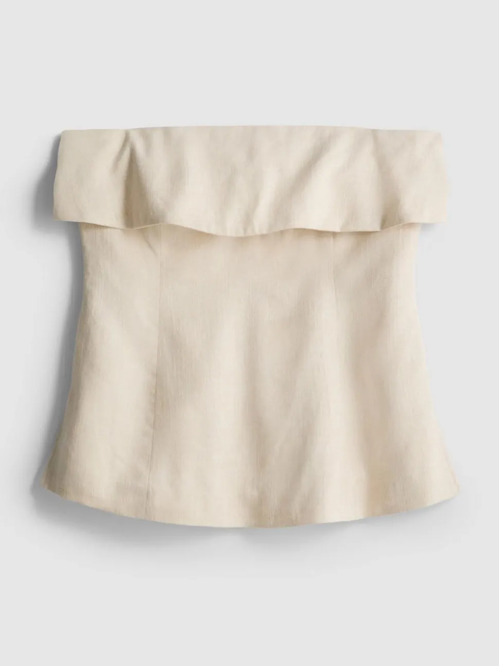 Umgeschlagenes Bandeau-Top