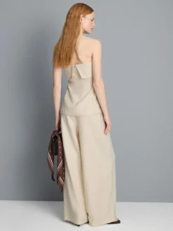 Umgeschlagenes Bandeau-Top