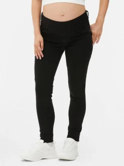 Umstandsjeans mit Unterbauch-Bund