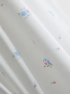 Umstandsnachthemd mit Print und Druckknöpfen