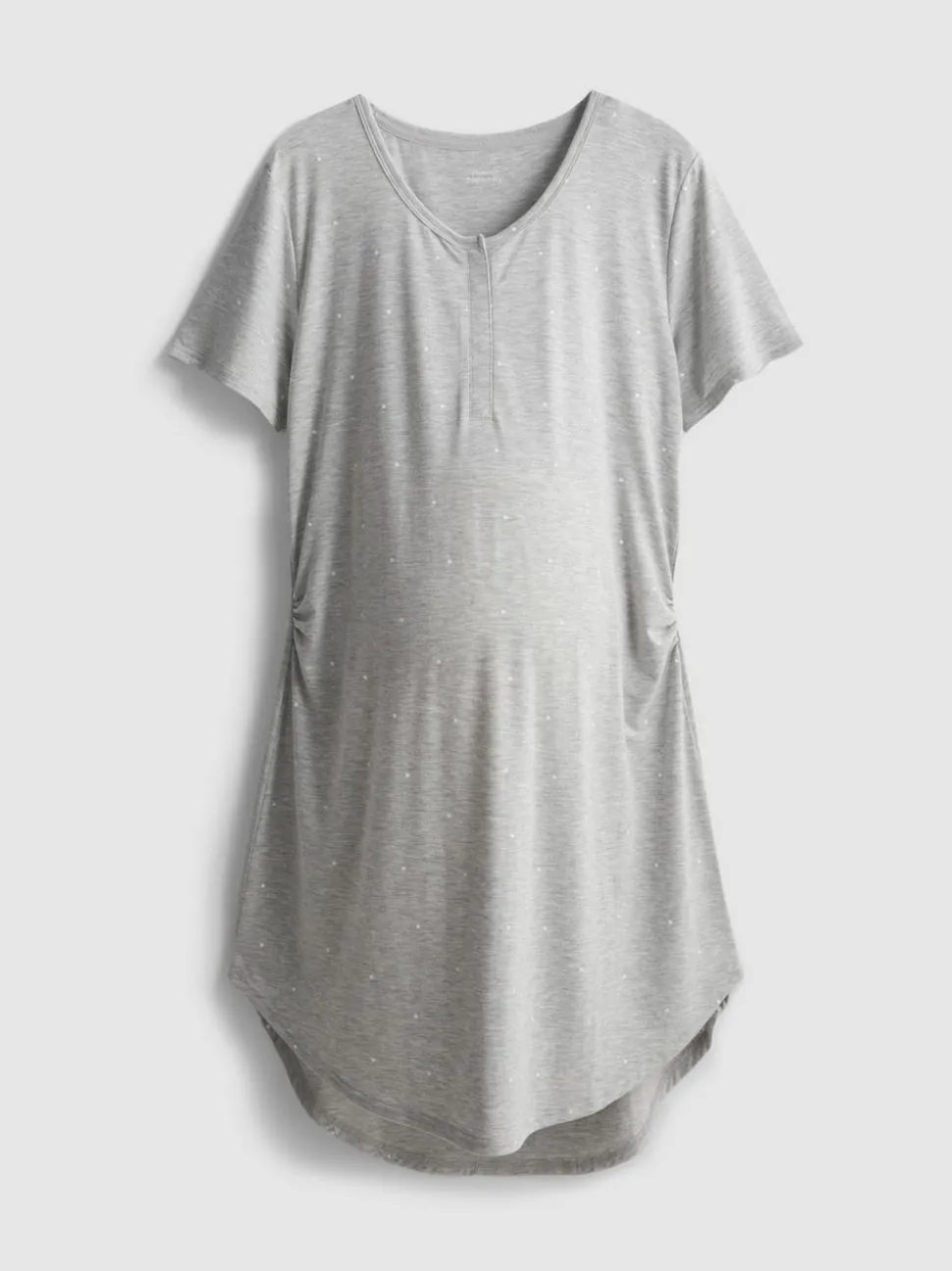Umstands-Schlafshirt mit Druckknopf