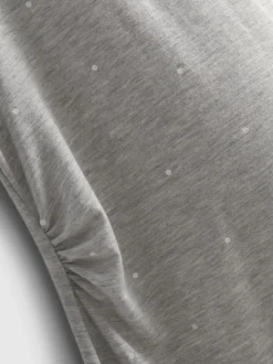 Umstands-Schlafshirt mit Druckknopf