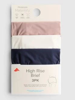 Umstandsslips mit hohem Bund, 3er-Pack