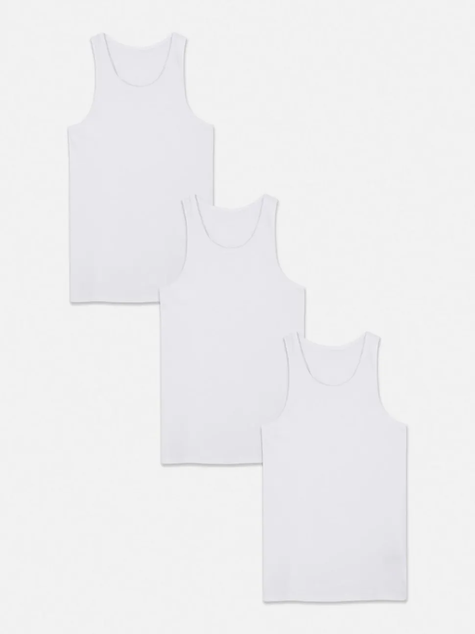 Unterhemden mit U-Ausschnitt, 3er-Pack