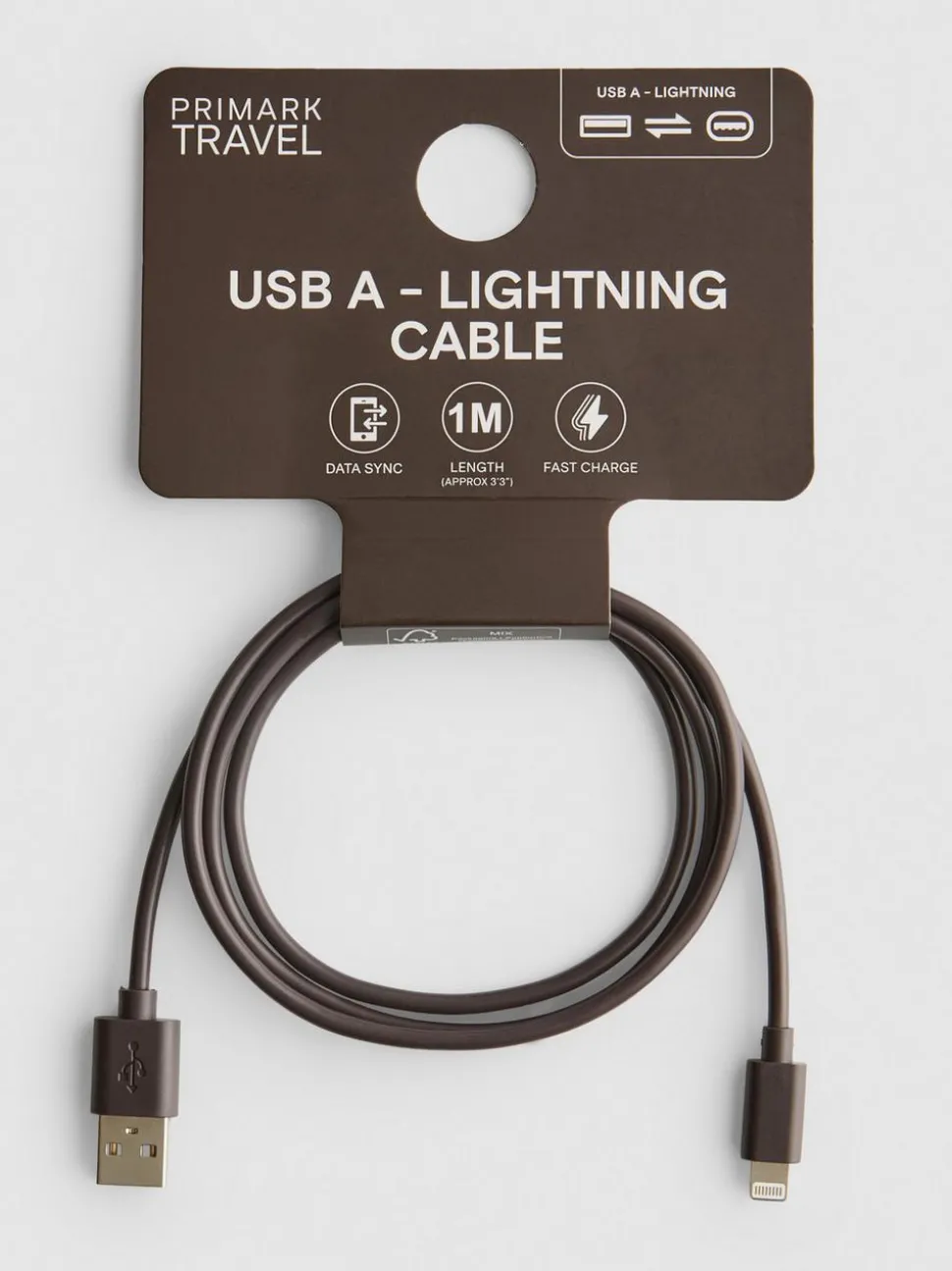 USB A auf Lightning-Ladekabel, 1 m