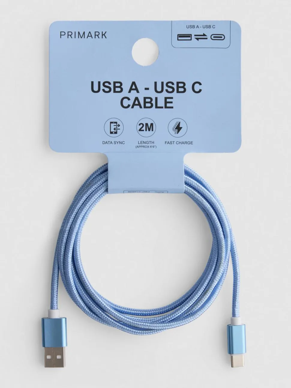 USB-A-auf-USB-C-Kabel, 2 m