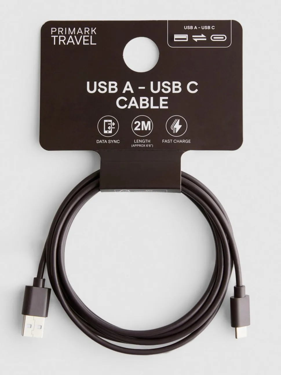 USB-A auf USB-C-Ladekabel, 2 m