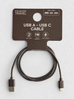USB A auf USB C-Ladekabel, 1 m