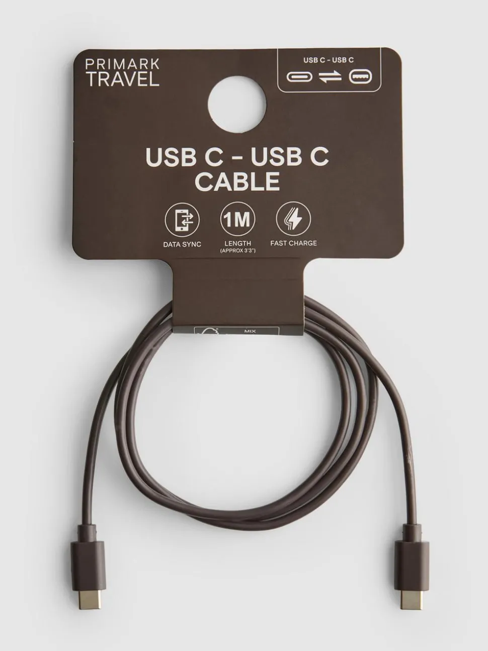 USB C auf USB C-Ladekabel, 1 m