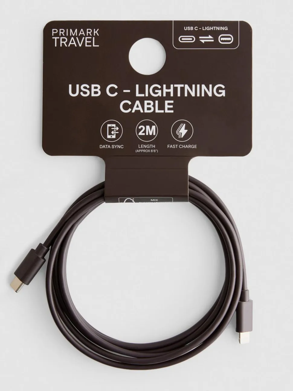 USB-C-zu-Lightning-Ladekabel, 2 m