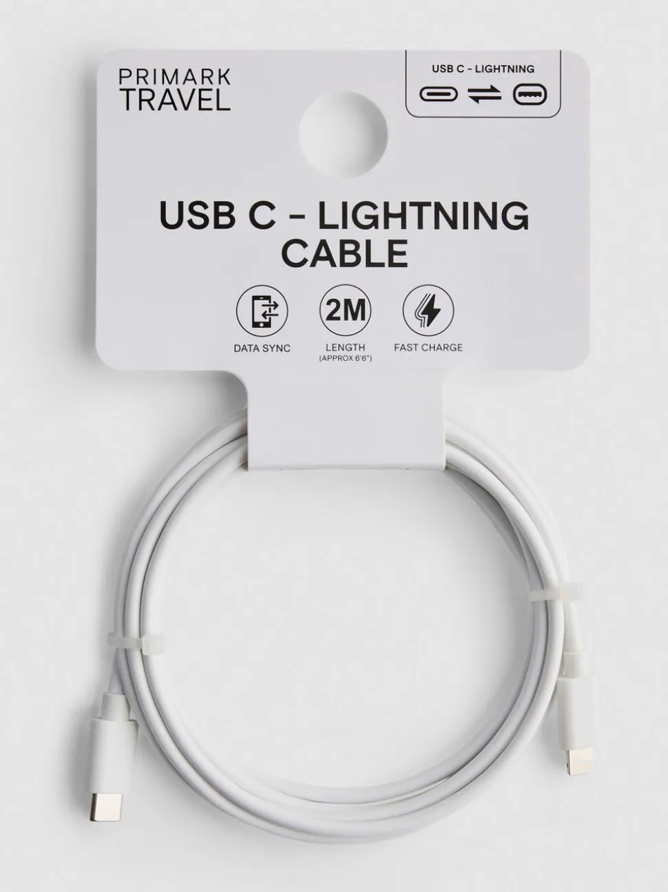 USB-C-zu-Lightning-Ladekabel, 2 m