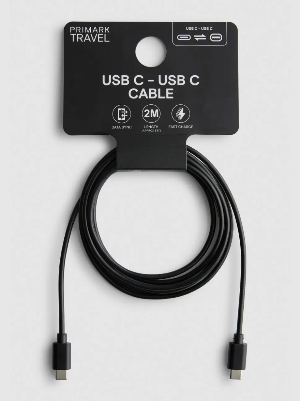 USB-C-zu-USB-C-Ladekabel, 2 m