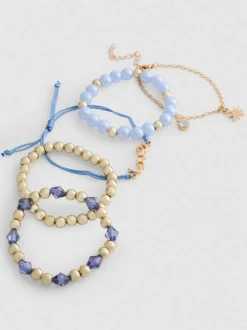 Verschiedene Armbänder mit Anhängern, 5er-Pack