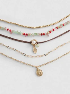 Verschiedene Choker, 5er-Pack
