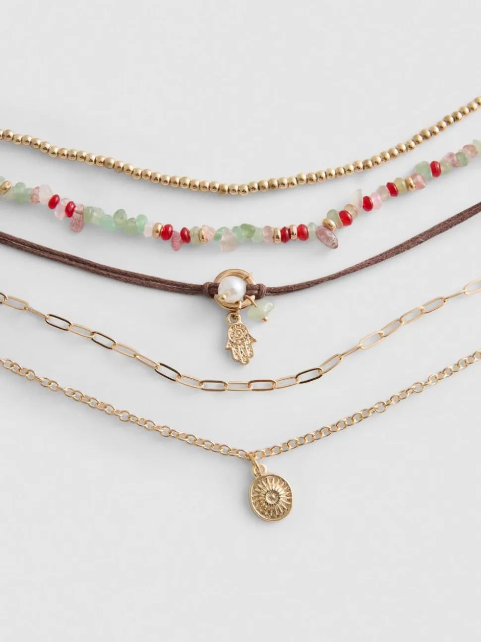 Verschiedene Choker, 5er-Pack