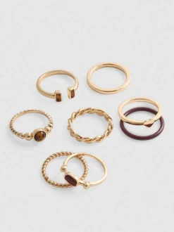 Verschiedene Ringe im Set, 9er-Pack