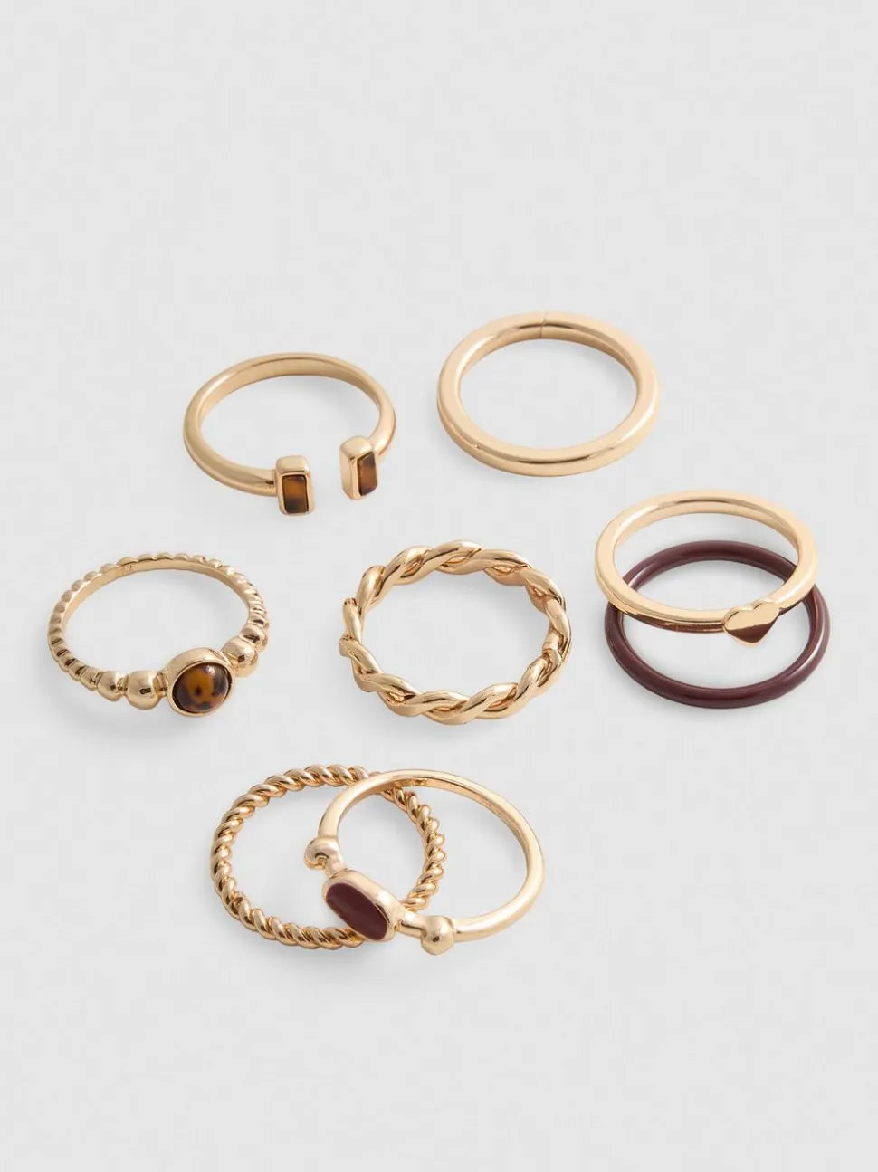 Verschiedene Ringe im Set, 9er-Pack