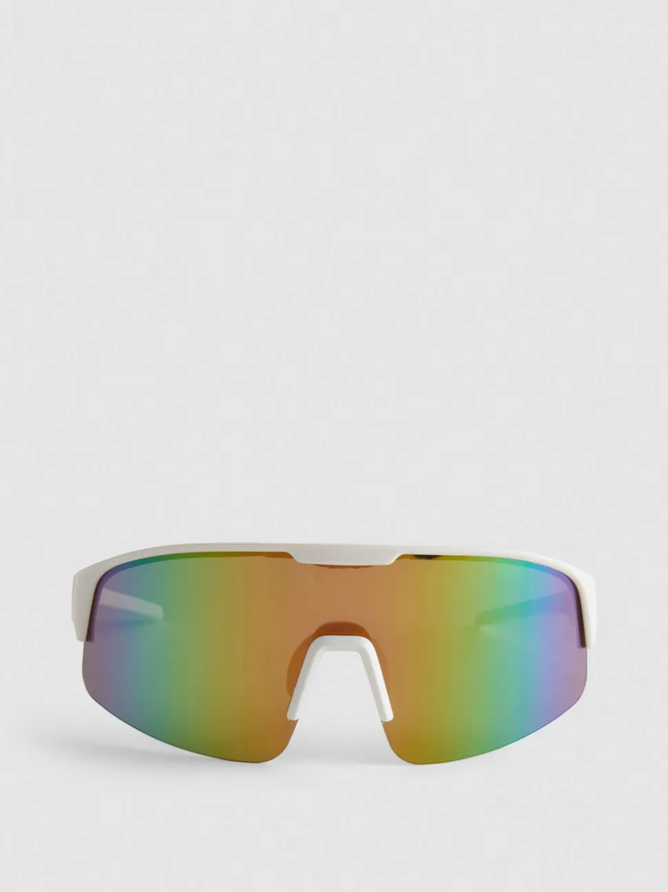 Verspiegelte Sonnenbrille mit durchgehender Blende