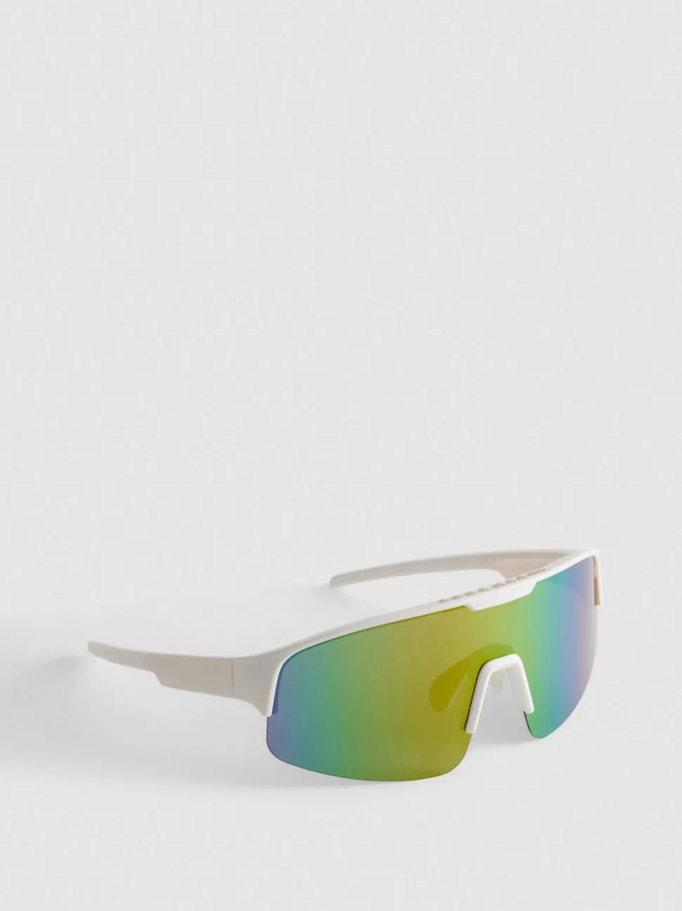 Verspiegelte Sonnenbrille mit durchgehender Blende