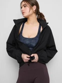 Verstaubare Regenjacke mit Reißverschluss