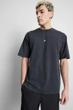 Verwaschenes Fitness-T-Shirt mit Grafik