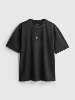 Verwaschenes Fitness-T-Shirt mit Grafik