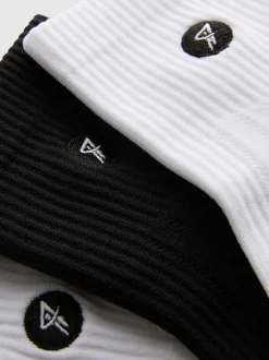 Viertellange Active-Crew-Socken aus Mikrofaser, 3er-Pack